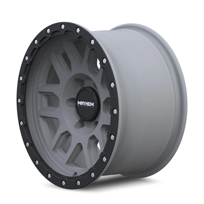 Mayhem 8304 Delta 17x9 / 6x139.7 BP / 0mm Offset / 106mm Hub Matte Gunmetal w/ Matte Black Lip Wheel - Image 5