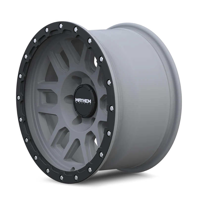 Mayhem 8304 Delta 20x9 / 6x139.7 BP / 0mm Offset / 106mm Hub Matte Gunmetal w/ Matte Black Lip Wheel