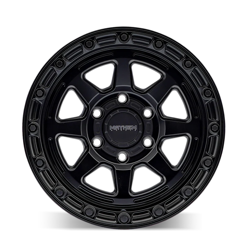 Mayhem 8306 Ridgeline 17x8.5 / 5x127 BP/ -6mm Offset / 78.1mm Hub Satin Black Wheel - Image 2