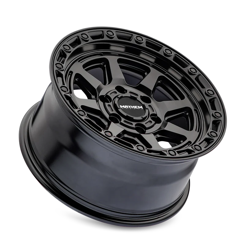 Mayhem 8306 Ridgeline 17x8.5 / 6x139.7 BP / 6mm Offset / 106.1mm Hub Satin Black Wheel - Image 3