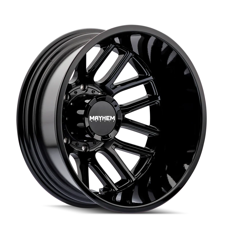 Mayhem 8107D Cogent Dually 17x6.5 8x200 BP -142mm Offset 142mm Bore Gloss Black - Image 2