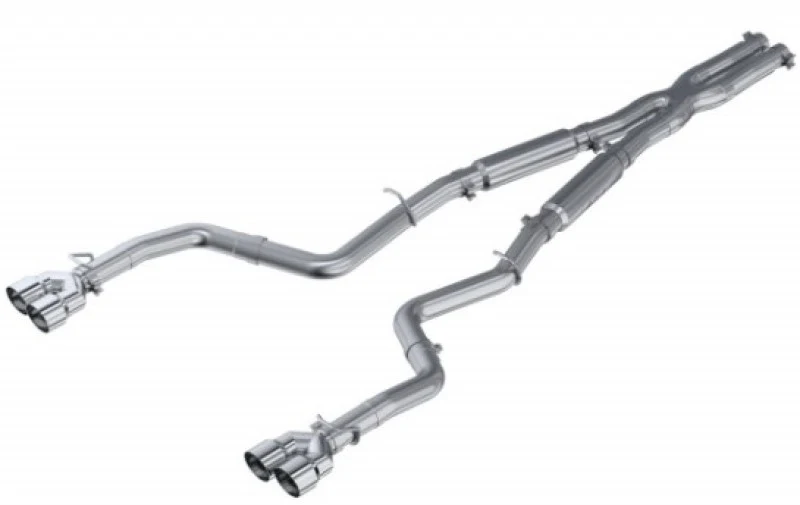 MBRP 15-16 Dodge Challenger RT 5.7L Aluminized Steel 3in Dual Rear Cat-back Quad Tips - Street - Image 6