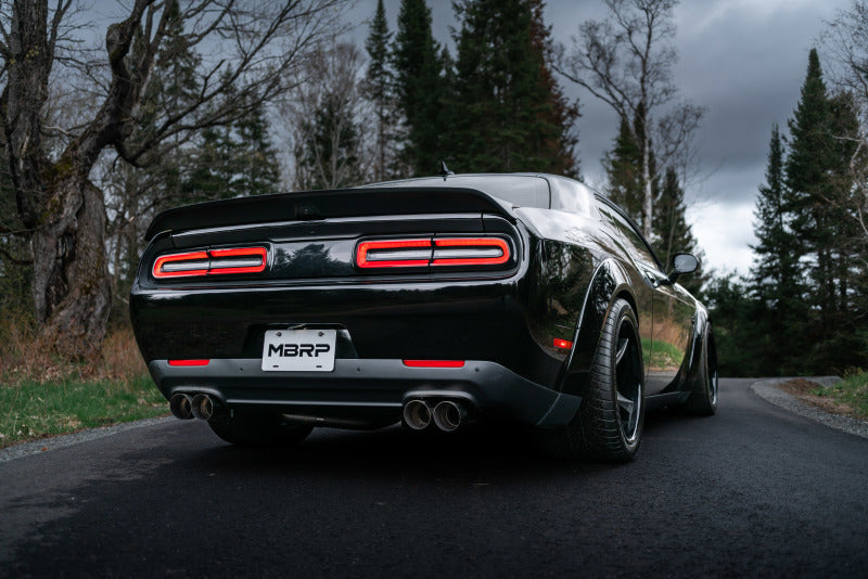 MBRP 15-Up Challenger 5.7L /  17-Up 6.2L/6.4L 3in Race Series Cat-Back w/ Quad Tips AS Exhaust - Image 4