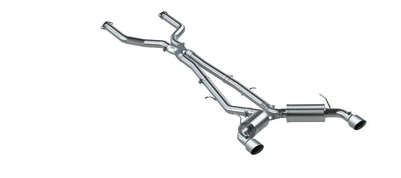 MBRP 16-22 Infiniti Q50 3.0L FWD/AWD 3in Cat Back w/ 4.5in OD Tips - T304 - Image 2