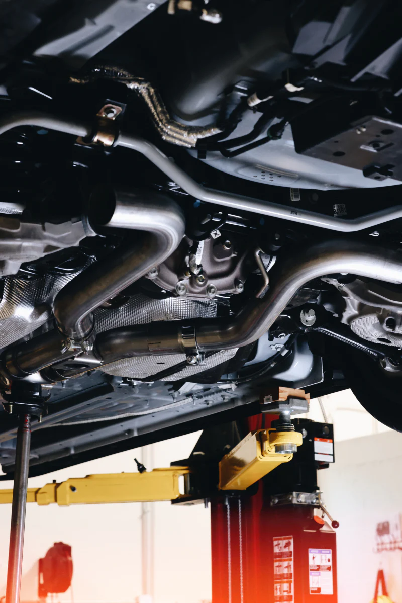 MBRP 18-22 Ford Mustang 2.3L Ecoboost 3in Cat-Back Exhaust w/ Quad Carbon Fiber SS Tips - T304 - Image 2