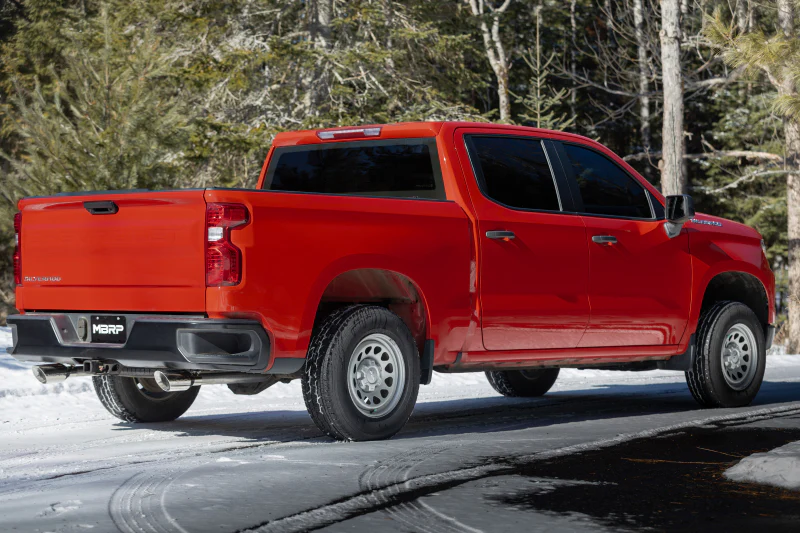 MBRP 2019+ Chevrolet Silverado 1500 / 2019+ GMC Sierra 1500 Alum. 3in Armor Lite Cat-Back Exhaust - Image 4