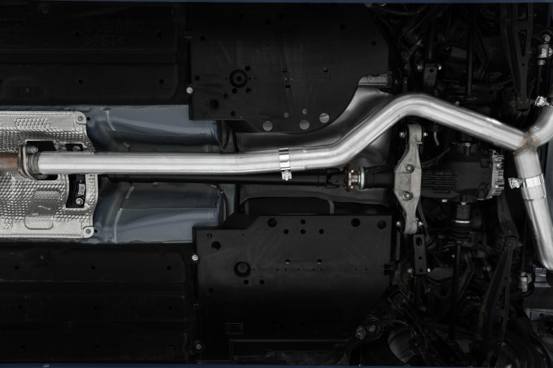 MBRP 2022+ Subaru WRX 3in Cat-Back Dual Split Rear Quad Carbon Fiber Tips Street Profile Exhaust - Image 2