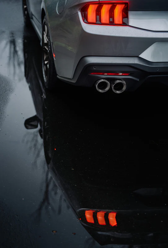 MBRP 2024+ Ford Mustang 5.0L Blk Alum. SS 3in Cat-Back Exhaust w/ Quad Blk Tips (Valve Delete) - Image 3