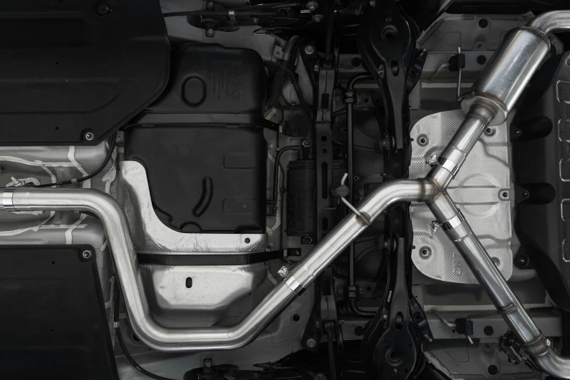 MBRP 22-23 Hyundai Elantra N 2.0L Turbo T304 5in OD CF Tips Dual Outlet 3in Cat Back Exhaust - Image 2