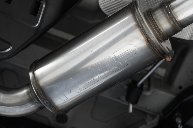 MBRP 22-23 Hyundai Elantra N 2.0L Turbo T304 5in OD CF Tips Dual Outlet 3in Cat Back Exhaust - Image 3