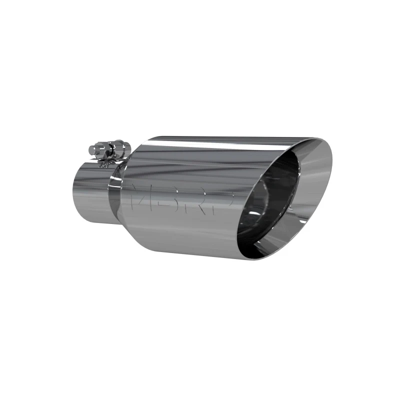 MBRP Universal Tip 4.5 O.D. Dual Walled Angled Rolled End 2.5 Inlet 12in Length - T304 - Image 2