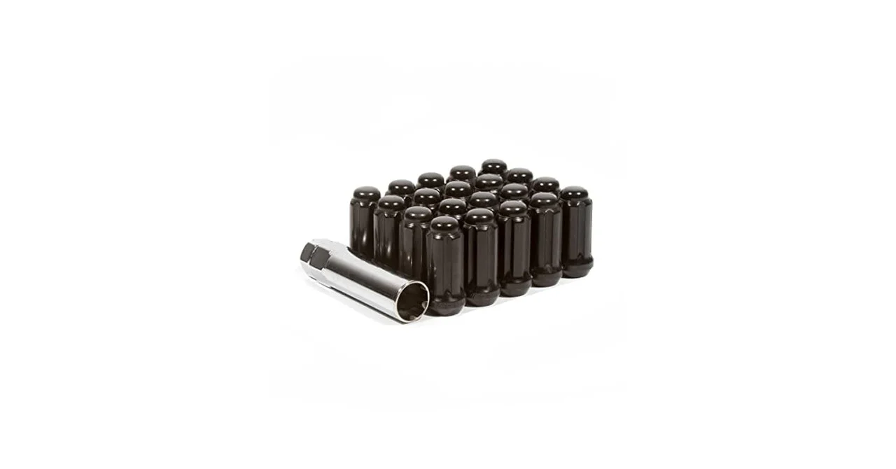 Method Lug Kit - Extended Thread Spline - M14X1.5 - 5 Lug Kit - Black - 20 Nuts