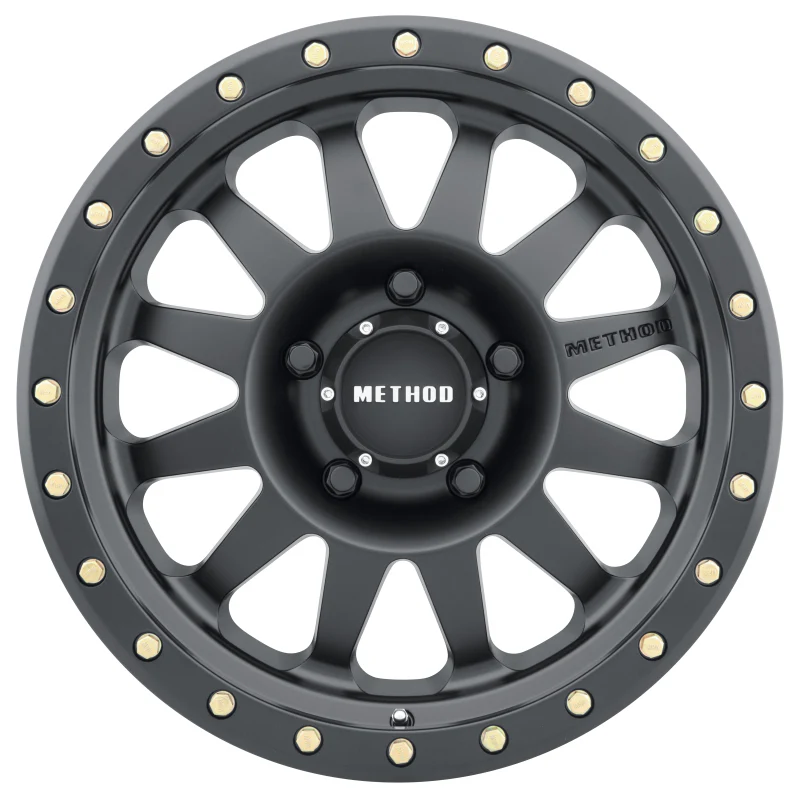 Method MR304 Double Standard 15x8 -24mm Offset 5x4.5 83mm CB Matte Black Wheel - Image 2