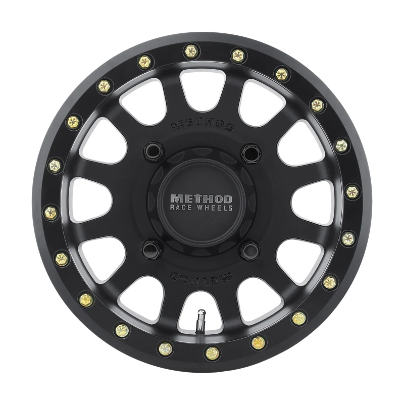 Method MR401 UTV Beadlock 15x7 / 4+3/13mm Offset / 4x136 / 106mm CB Matte Black Wheel - Image 2
