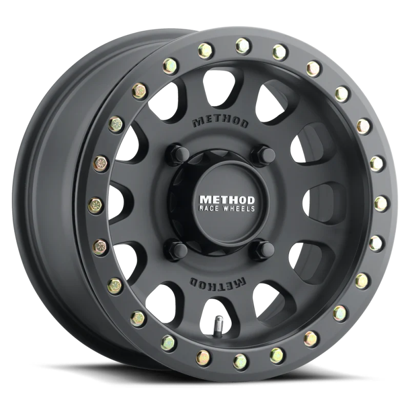 Method MR401 UTV Beadlock 15x7 / 5+2/38mm Offset / 4x136 / 106mm CB Matte Black Wheel