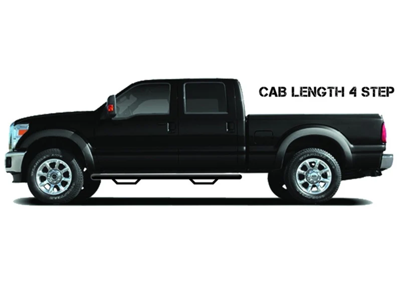 N-Fab Nerf Step 02-08 Dodge Ram 1500/2500/3500 Quad Cab 4 Door - Tex. Black - Cab Length - 3in - Image 4