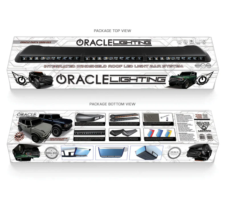 Oracle 2021+ Ford Bronco Integrated Windshield Roof LED Light Bar System - Image 19