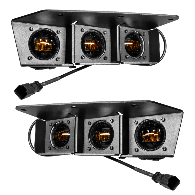 Oracle High 21-22 Ford Bronco Triple LED Fog Light kit for Steel Bumper - Image 12