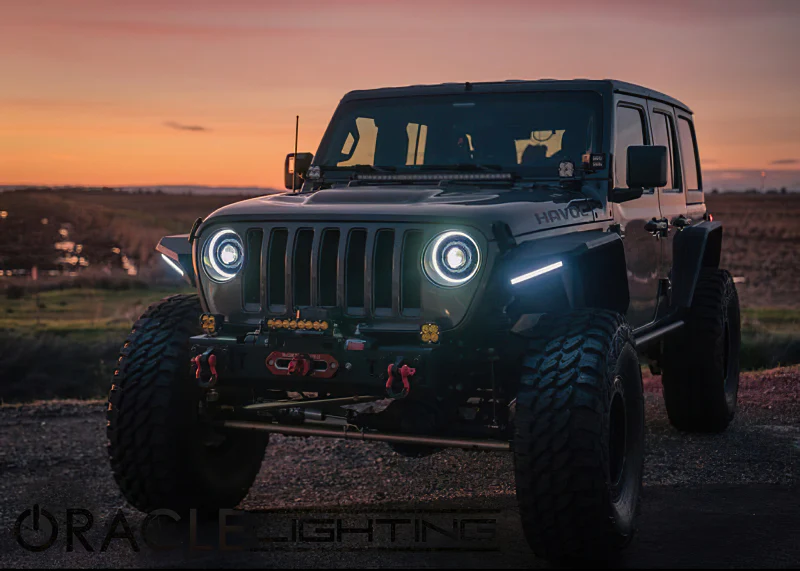 Oracle Jeep JL/Gladiator JT Oculus Bi-LED Projector Headlights - Amber/White Switchback - Image 25