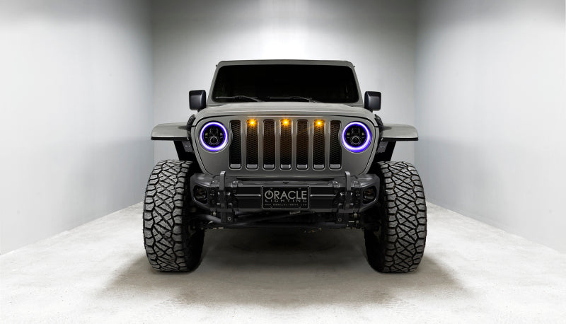 Oracle Jeep Wrangler JL/Gladiator JT 7in. High Powered LED Headlights (Pair) - Dynamic - Image 17