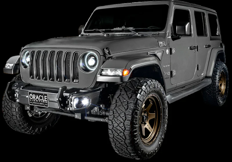 Oracle Jeep Wrangler JL/Gladiator JT Sport High Performance W LED Fog Lights - No Halo - Image 2