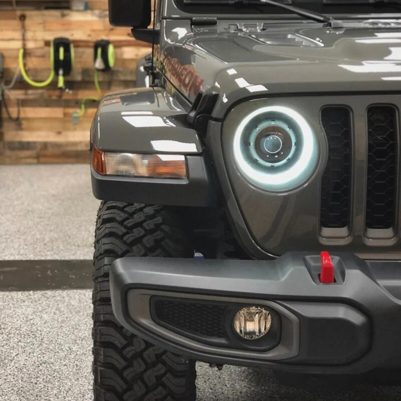 Oracle Jeep Wrangler JL Oculus Bi-LED Projector Headlights- Graphite Metallic - 5500K - Image 17