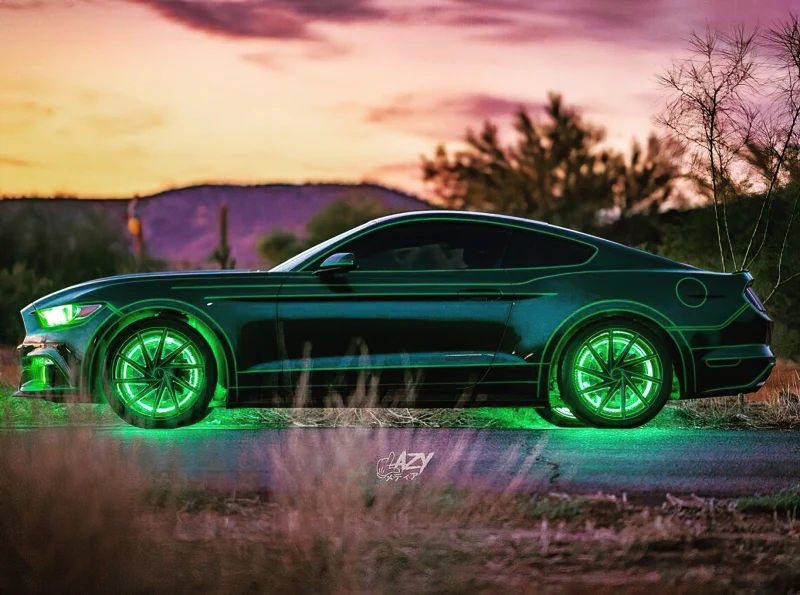 Oracle LED Illuminated Wheel Rings - ColorSHIFT Dynamic - ColorSHIFT - Dynamic - Image 13
