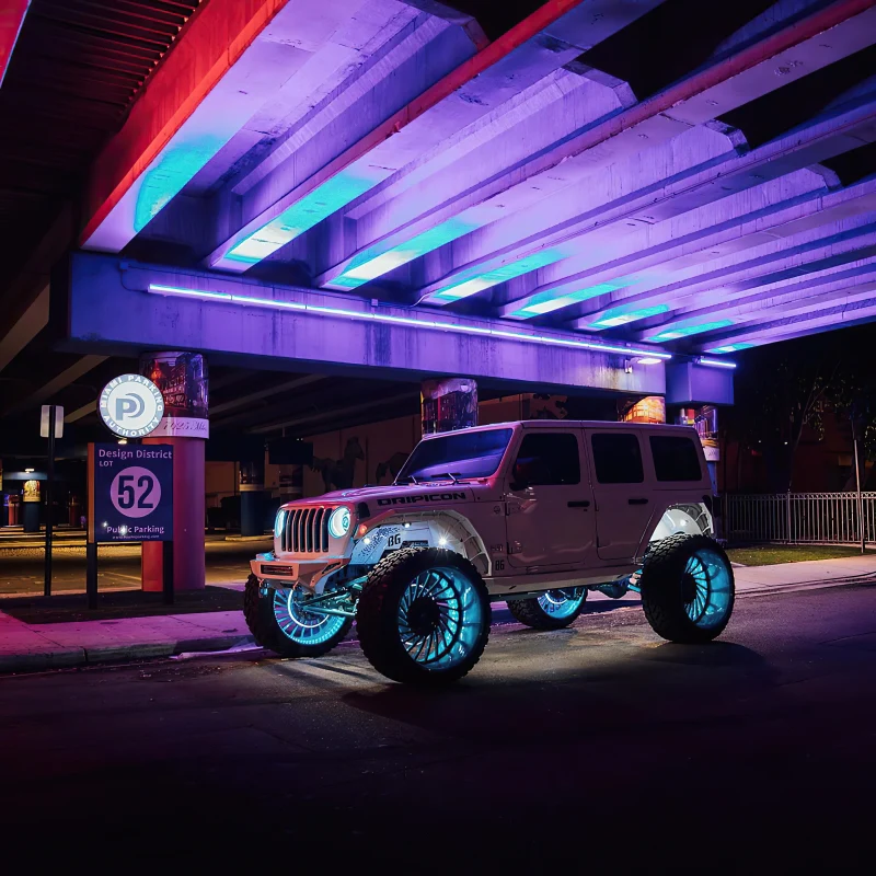 Oracle LED Illuminated Wheel Rings - ColorSHIFT Dynamic - ColorSHIFT - Dynamic - Image 2
