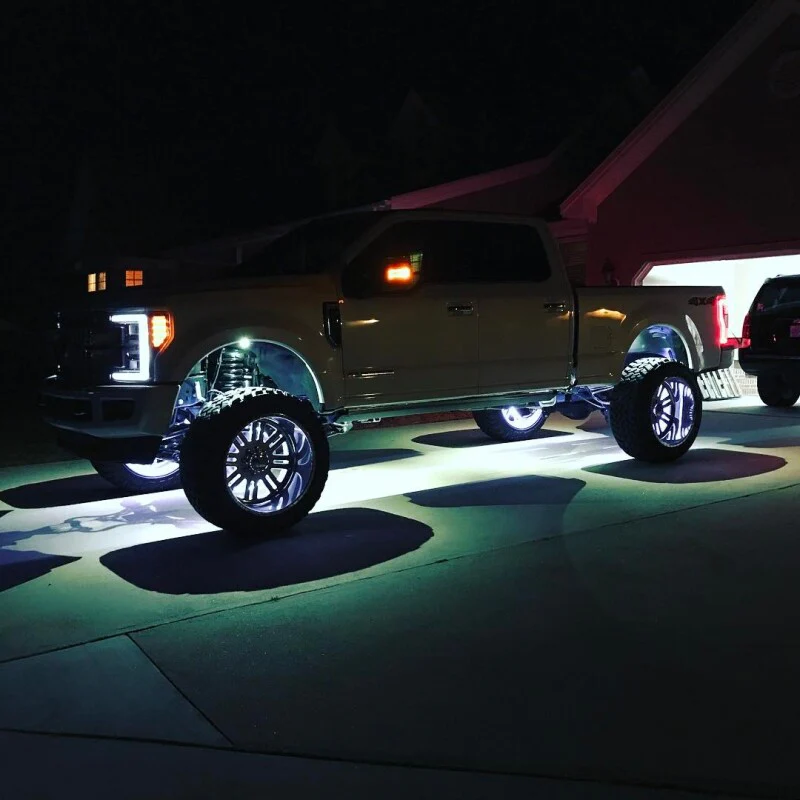 Oracle LED Illuminated Wheel Rings - Double LED - White - Image 31