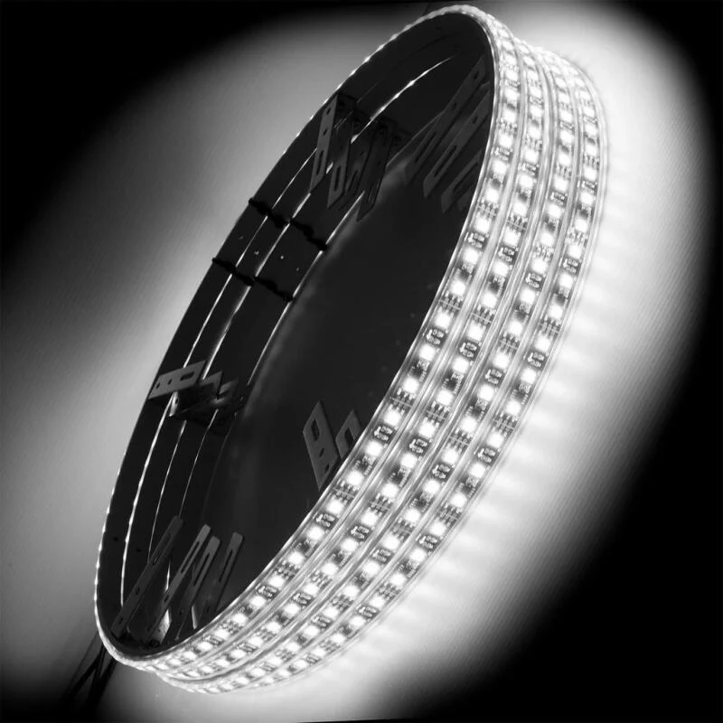 Oracle LED Illuminated Wheel Rings - Double LED - White - Image 45