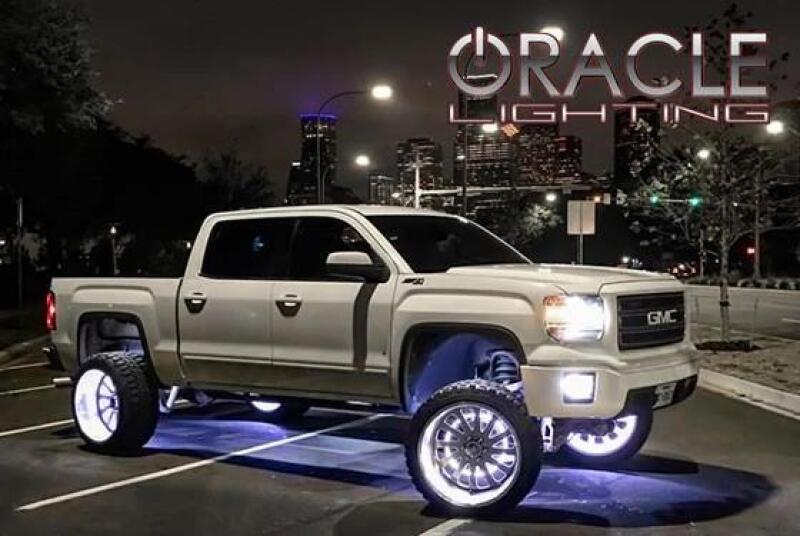 Oracle LED Illuminated Wheel Rings - Double LED - White - Image 5