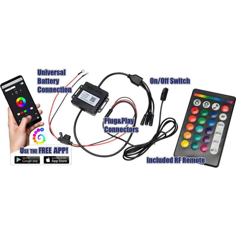 ORACLE Lighting LED Illuminated Wheel Rings - ColorSHIFT RGB+W - Image 13