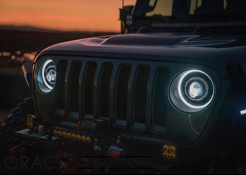 Oracle Oculus Bi-LED Projector Headlights for Jeep JL/Gladiator JT - Matte Blk - 5500K - Image 42