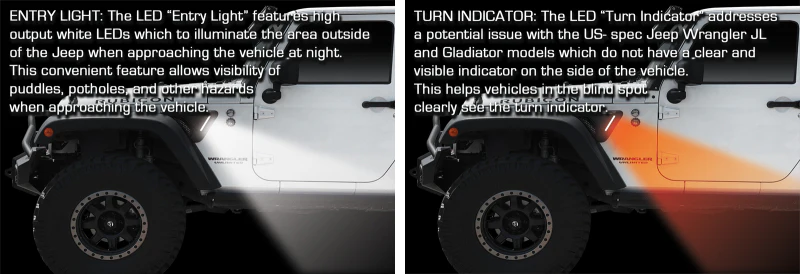 Oracle Sidetrack LED System For Jeep Wrangler JK - Image 13