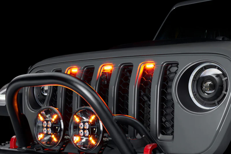 Oracle Universal Pre-Runner Style LED Grill Light Kit (New Style) - Amber w/Tinted Lens - Image 4