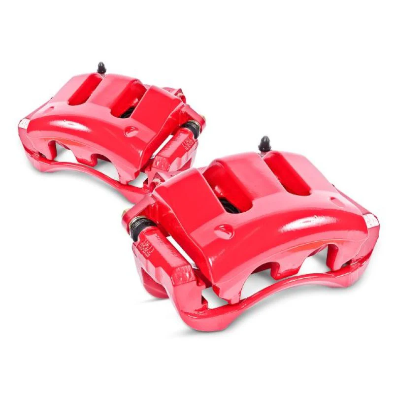 Power Stop 00-02 Dodge Ram 2500 Front Red Calipers w/Brackets - Pair - Image 2