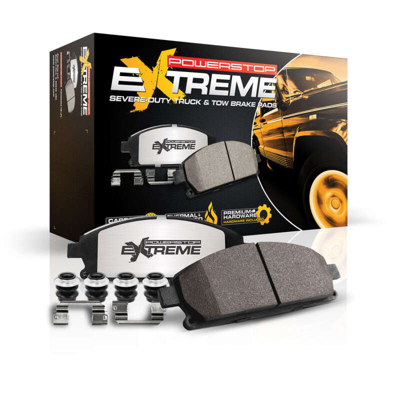 Power Stop 00-05 Cadillac DeVille Front Z36 Truck & Tow Brake Pads w/Hardware - Image 9