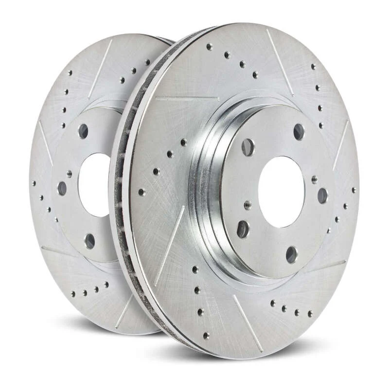 Power Stop 11-20 GMC Sierra 3500 HD Rear Drilled & Slotted Rotor - Pair - Image 5