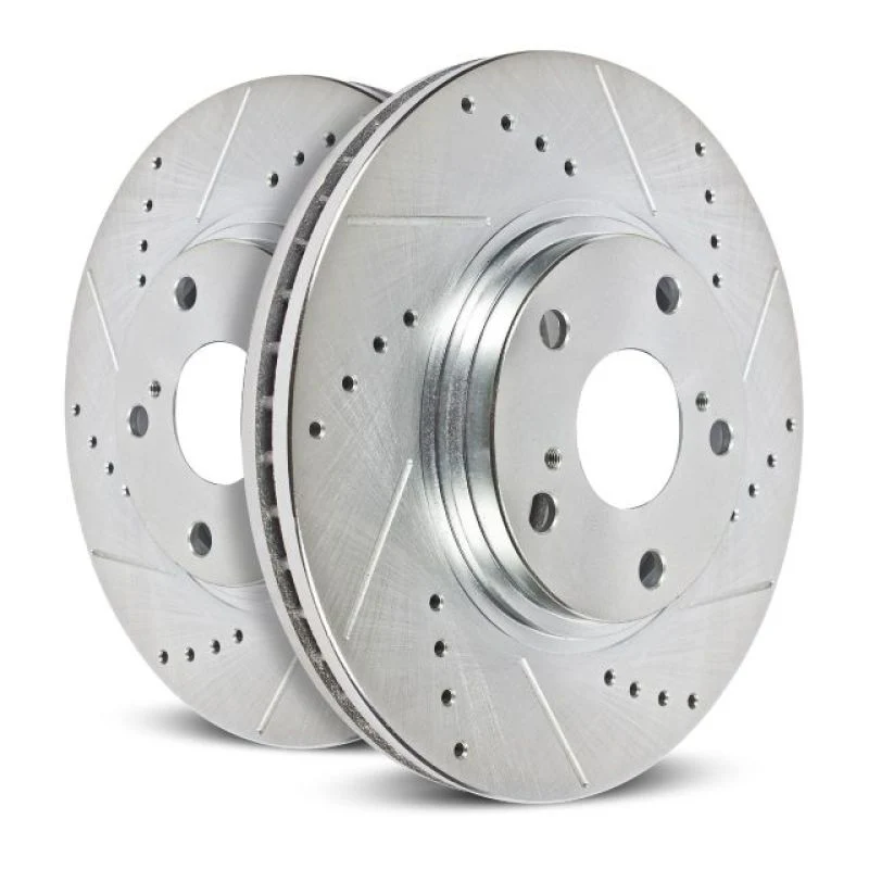 Power Stop 13-22 Ram 3500 Rear Drilled & Slotted Rotor - Pair - Image 2