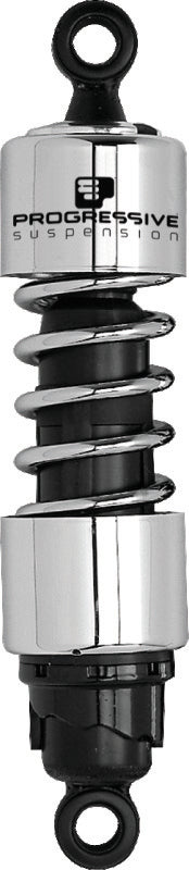 Progressive Harley-Davidson 412 Series Shocks 13.5in - Chrome - Image 2