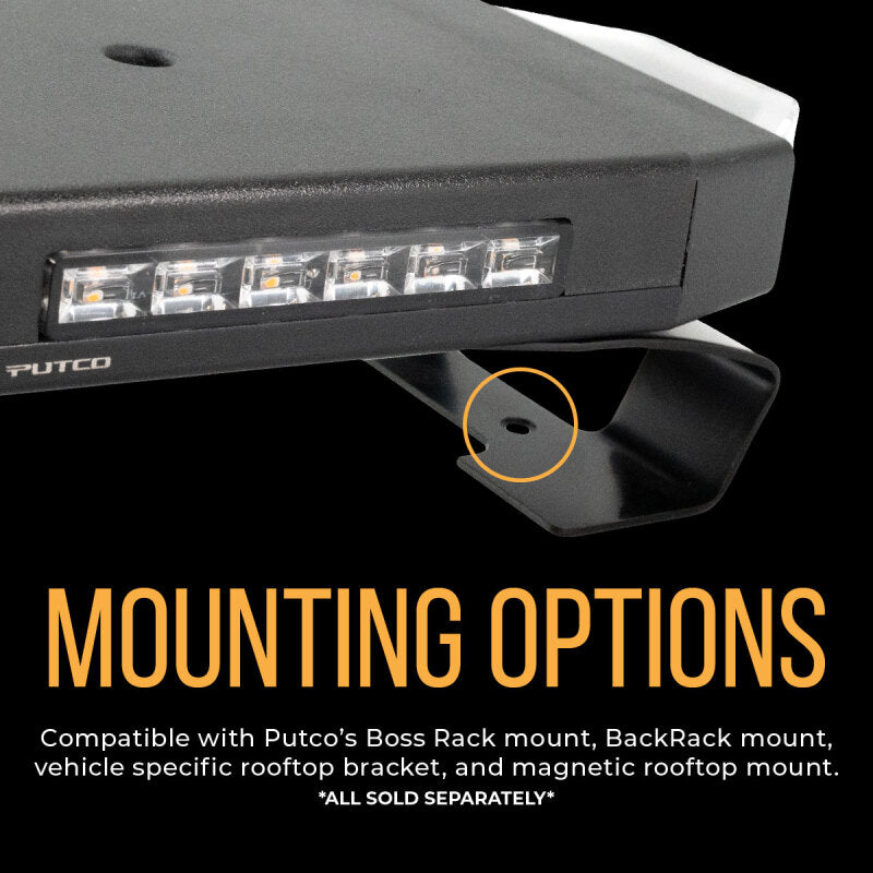 Putco 24in Hornet Light Bar - (Amber) LED Stealth Rooftop Strobe Bar - Image 13