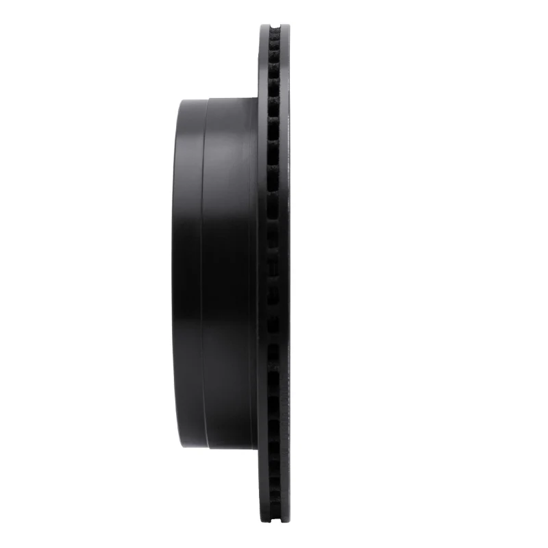 R1 10-24 Lexus GX460 Rear Right Drilled & Slotted Black Brake Rotor - Image 5