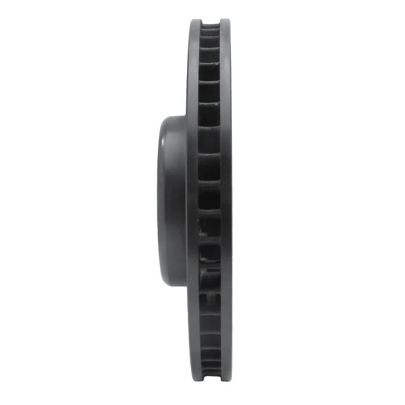 R1 16-25 BMW 230I xDrive Right Front Drilled & Slotted Black Brake Rotor - Image 4