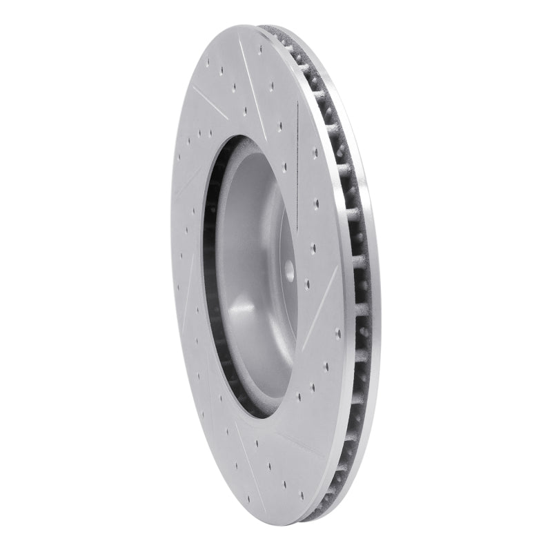 R1 16-25 BMW 540I xDrive Rear Left Drilled & Slotted Silver Brake Rotor - Image 5