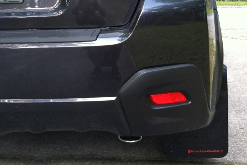 Rally Armor 13-17 Subaru Crosstrek XV Black Mud Flap w/Orange Logo - Image 4
