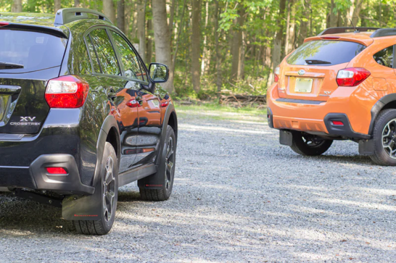 Rally Armor 13-17 Subaru Crosstrek XV Black Mud Flap w/Orange Logo - Image 6