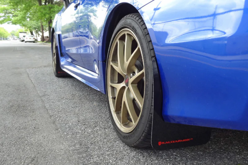 Rally Armor 15-21 Subaru WRX/STI Blue UR Mud Flap w/White Logo - Image 14