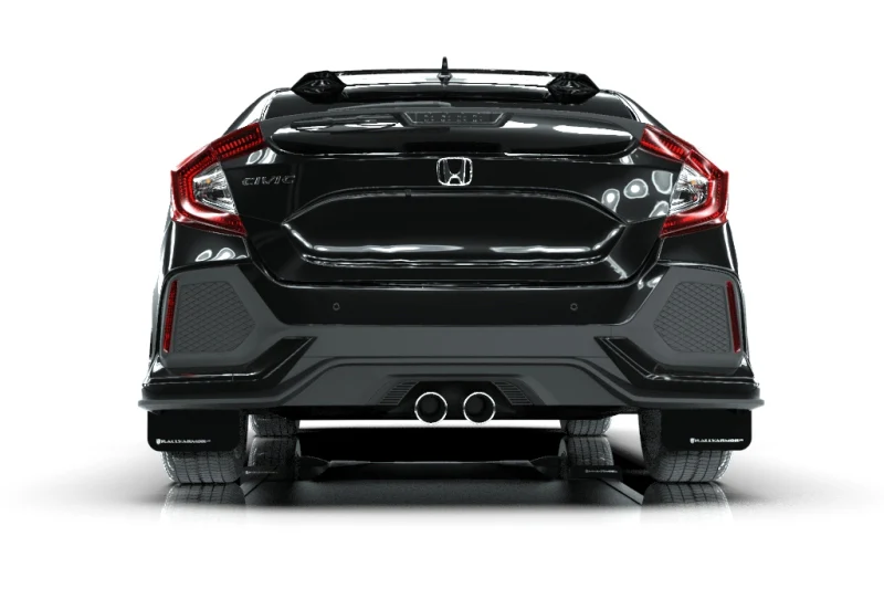 Rally Armor 17-21 Honda Civic Sport/Sport Touring Black UR Mud Flap w/White Logo - Image 3