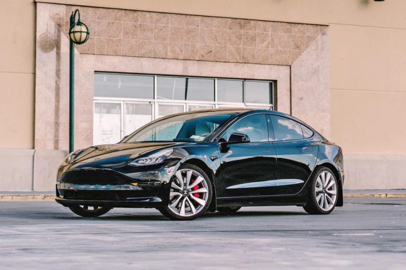 Rally Armor 17-23 Tesla Model 3 Black UR Mud Flap - Metallic Black Logo - Image 4