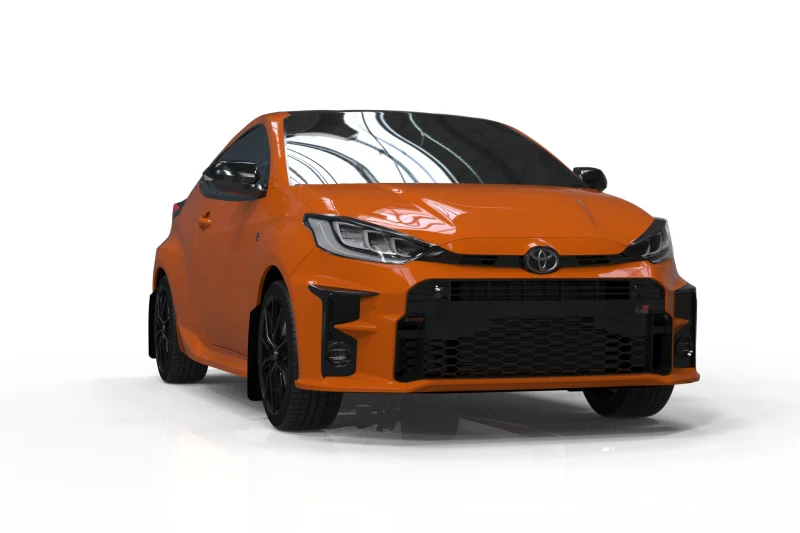 Rally Armor 20-26 Toyota GR Yaris Black Mud Flap w/Red Logo - Image 2